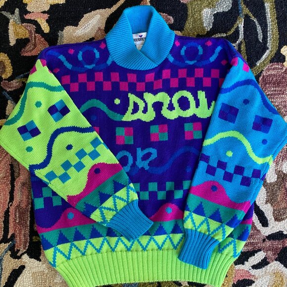 Vintage Wool Sweater Lot Bundle (3) - COOGI, Nils, Obermeyer Sport - Picture 15 of 16